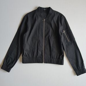 【極美品】セオリー ブルゾン ライトアウター リネン混 ブラック S
