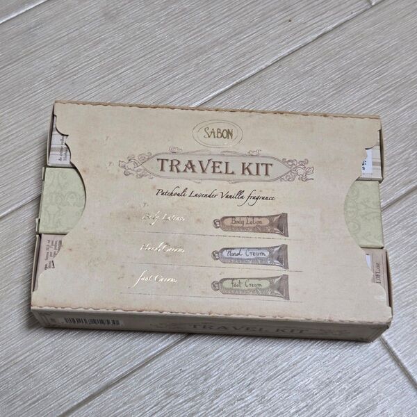 SABON トラベルキット パチュリ・ラベンダー・バニラ