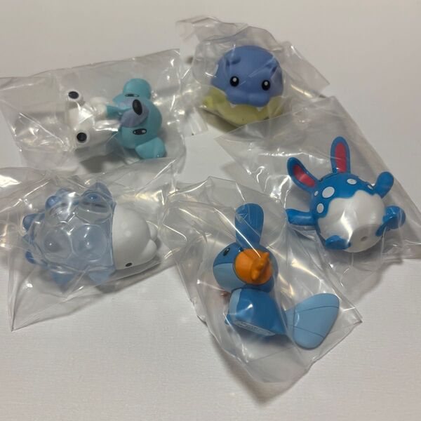 ポケモンフニットマスコット6 ミズゴロウ タマザラシ マリルリ クマシュン ユキハミ ポケットモンスター フィギュア