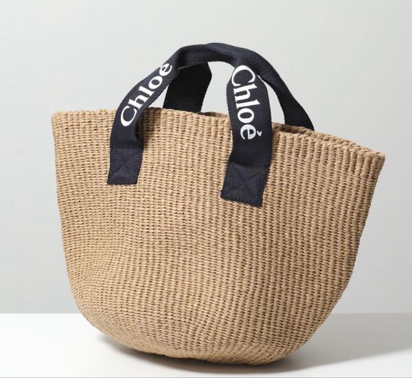 クロエ キッズ かごバッグ 持ち手NAVY タグ付き 未使用品 かごバッグ
