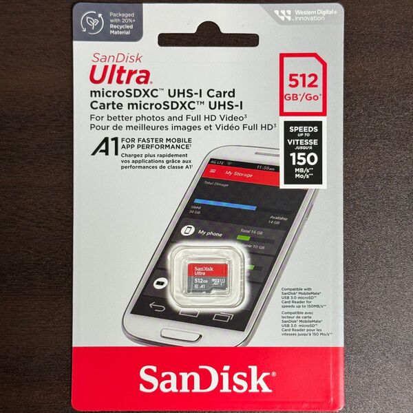 【新品未開封】〜5/12限定特価 正規品 SanDisk Ultra microSDXCカード 512GB【高速150MB/s】