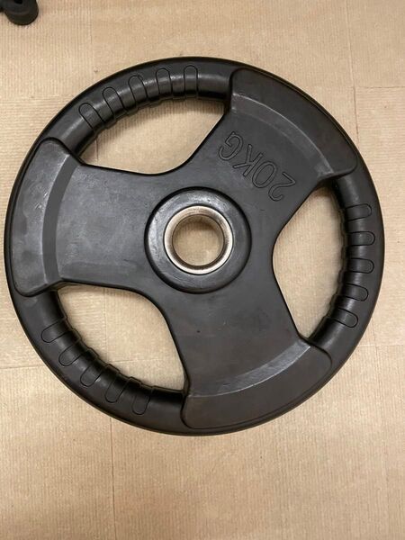 セット③ 20kg オリンピックプレート 1枚 ラバータイプ