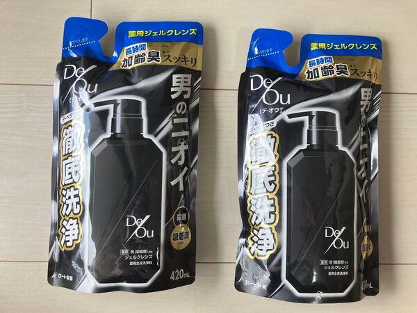 【本日限定】【2個セット】デ・オウ 薬用ジェルクレンズ ボディソープ ボディウォッシュ 詰め替え用 420mL 加齢臭 デオウ