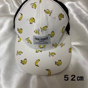 バナナ柄 キャップ 帽子 メッシュ【52】