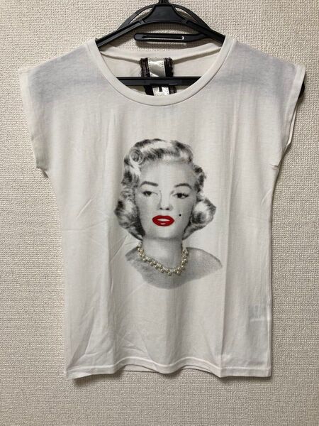 マリリンモンロー プリントTシャツ ホワイト