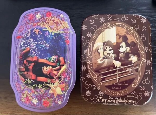 ディズニー ミッキー&ミニー ラプンツェル 空き缶