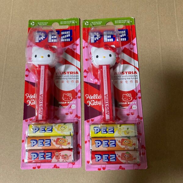 大阪関西万博 ペッツ PEZ 万博 限定 サンリオ キティ パビリオン 2点 オーストリア館