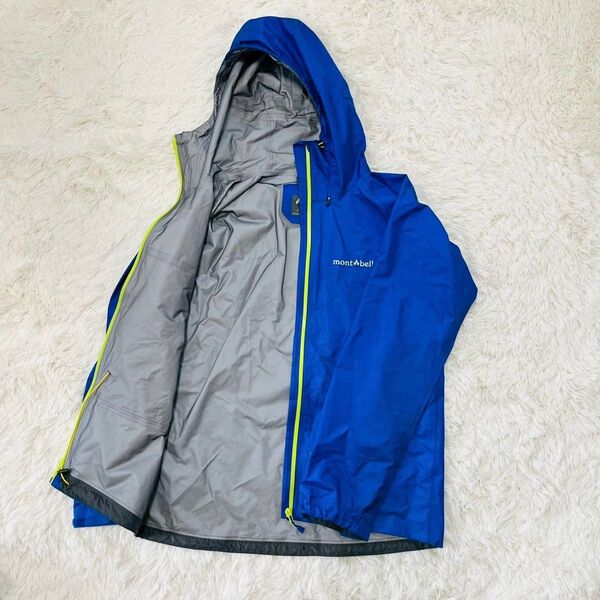 モンベル モンベル ストームクルーザージャケット ブルー Men's L 1128531 スタッフバッグなし