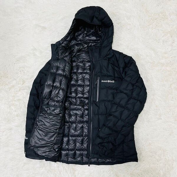 モンベル イグニスダウンパーカ Men's ブラック M 1101594 スタッフバッグなし 新ロゴ