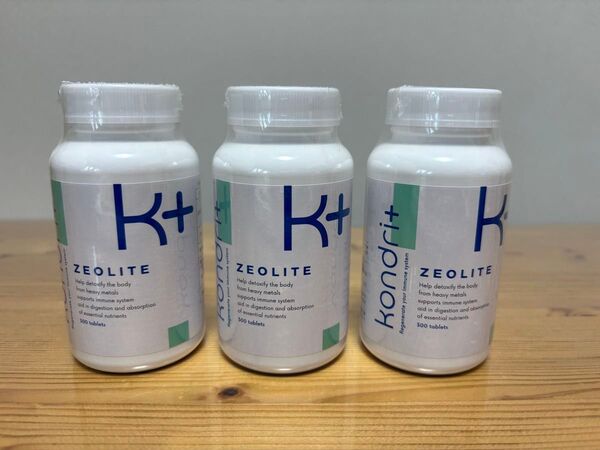 KONDOR+ K+ ZEOLITE 300錠×3個セット 未使用