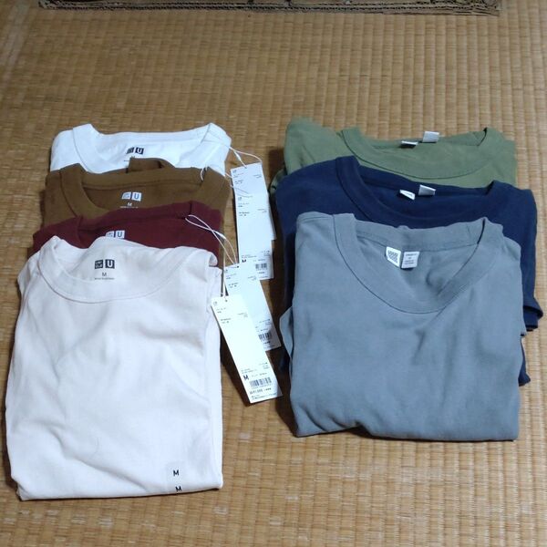 ユニクロU クルーネックTシャツ Mサイズ 7枚 まとめ売り