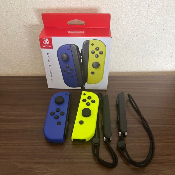 【値下げしました】Joy-Con(L) ネオンブルー/(R) ネオンイエロー ジョイコン ストラップ、製品箱付