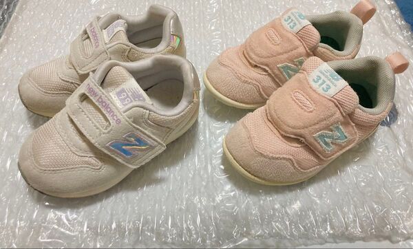 【美品】ニューバランス スニーカー ベビー キッズ 子供靴 14cm 14.5cm