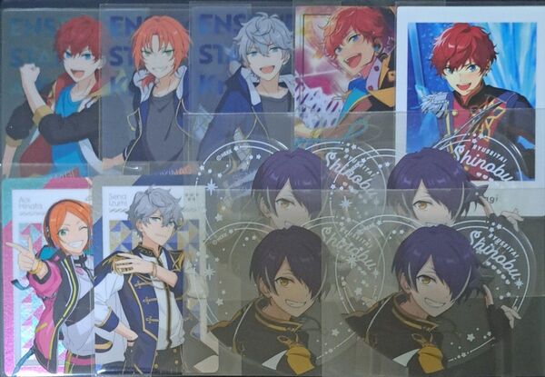 あんスタ あんさんぶるスターズ 仙石忍 天城一彩 月永レオ 瀬名泉 葵ひなた ぴくりあ ぱしゃっつ メタルカード クリアカード