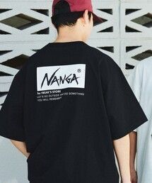 ナンガ × フリークスストア 別注 ECO HYBRID LOOSE FIT EMBROIDERY TEE