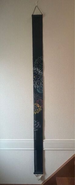 京都落柿庵 細タペストリー 花火