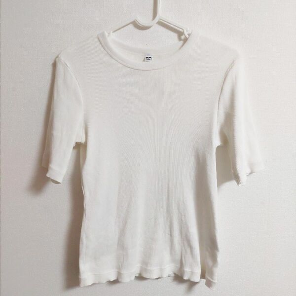 UNIQLO ユニクロ リブクルーネックT