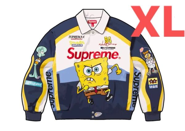 Supreme x SpongeBob SquarePants Jeff Hamilton Racing Jacket