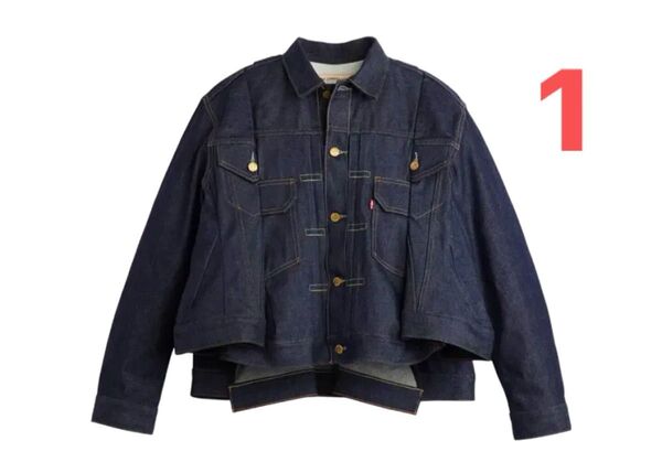 sacai x LEVI'S Women's Denim Jacket "Indigo"