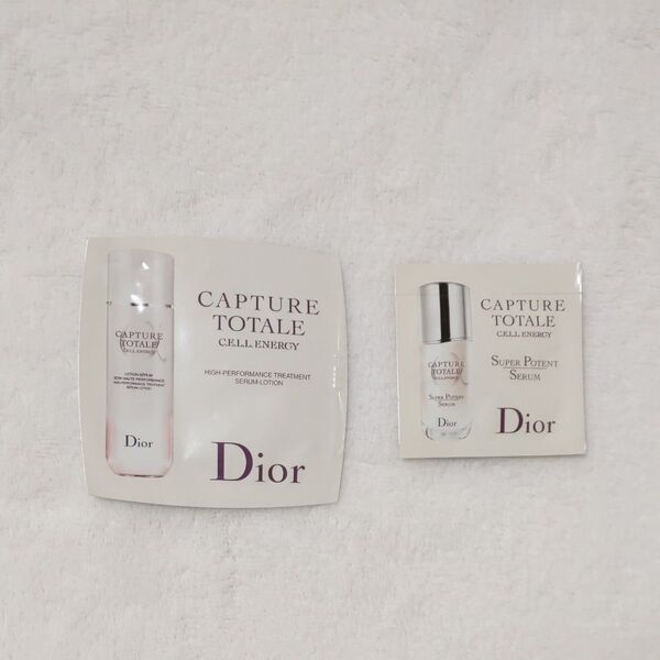 Dior カプチュール トータルセルENGYローション3ml &スーパーセラム( 美容液)1mlの2枚セット