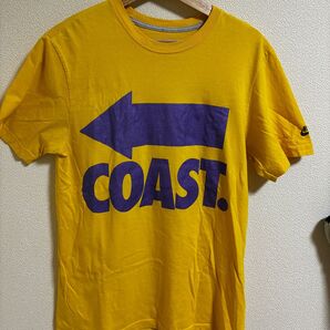 【オールドNIKE】Tシャツ COAST. イエロー×パープル Mサイズ