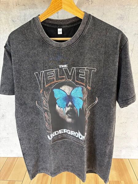 【バンドTシャツ】Velvet Underground風バタフライTシャツ