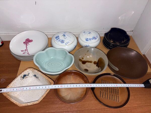 GYP0522 食器まとめ売り 皿 おろし皿 青磁 平皿 すり鉢