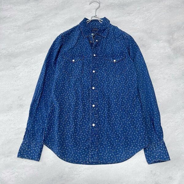 ラルフローレン ウエスタン 花柄 長袖シャツ 現行タグ S/Pサイズ RALPH LAUREN