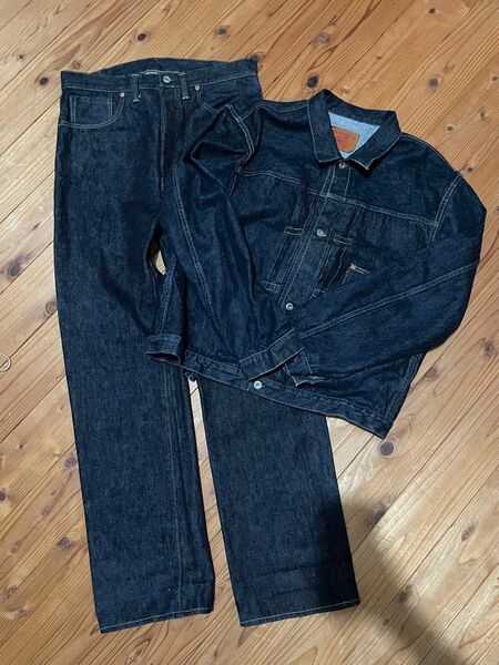 TCB JEANS 40’s 大戦モデル 上下セットアップ 極美品 デニムジャケット