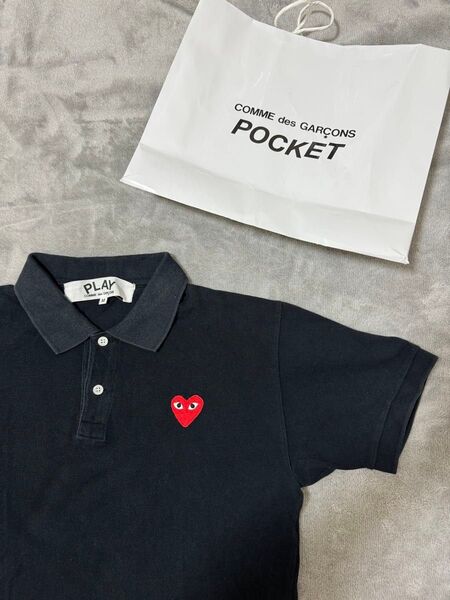 【人気】【正規品】PLAY COMME des GARCONS 半袖 ポロシャツ 半袖 ポロシャツコムデギャルソン