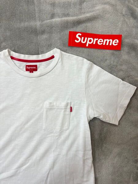 【正規品】Supreme S/S Pocket Tee ホワイト 20aw ホワイト シュプリーム 白
