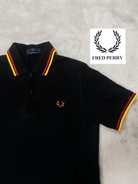 【良品】フレッドペリー ビームス別注 ポロシャツ 38 ブラック SM3150 フレッドペリー ポロシャツFRED PERRY M