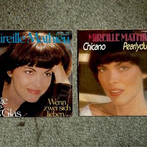 レア、ミレーユ・マチュー(Mireille Mathieu )シングルレコード 2枚セット 独盤
