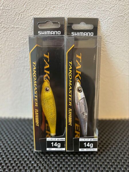 シマノ タコマスタースッテM フラッシュブースト 2個セット Aキラキラシルバー バナナグロー