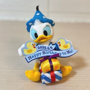 厳選 ディズニードナルド birthday ぬいぐるみバッジ