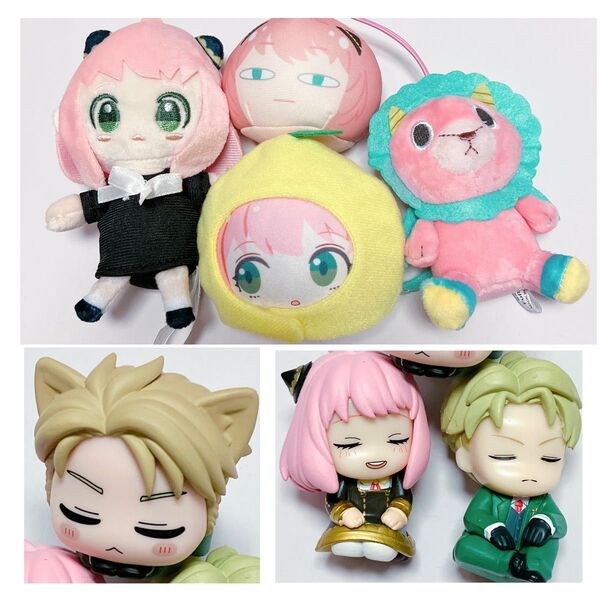 スパイファミリー アーニャ ロイド キメラさん ぬいぐるみ おまんじゅう マスコット おひるねこ 肩ズン フィギュア セット