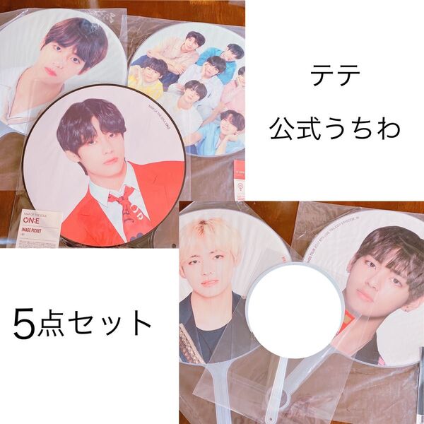 テテ テヒョン TATA V 公式 うちわ セット グッズ BTS BT21 tinytan ツアー ライブ