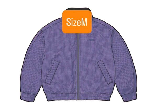 Supreme Leather Collar Utility Jacket "Blue Plaid"