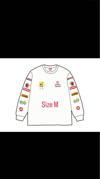 Supreme x SpongeBob Castelli Racing L/S Tee "White"