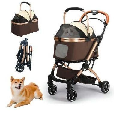 ペットカート 犬用コンパクト 小型犬 中型犬 猫 分離型 多頭 軽量 取り外し