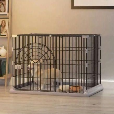 室内ケージ ルームケージ 簡単組み立て ブラックウサギケージ 小型犬 猫 ウサギ