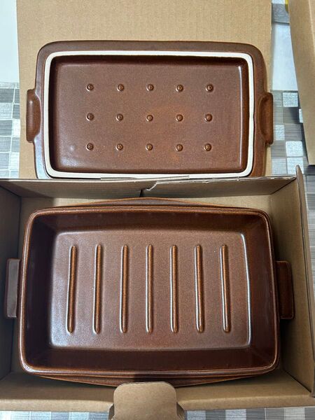 【新品】GRILLER MINI 耐熱皿 未使用 ブラウン 茶色