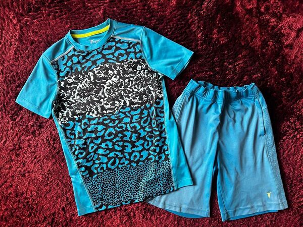 男の子 スポーツウェア上下セットオールドネイビー115120〜125〜130cm ジャージ ハーフパンツキッズ