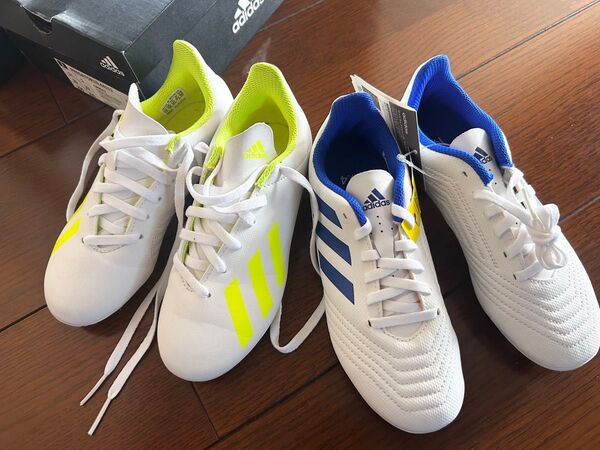 新品未使用☆アディダス キッズスパイク サッカーシューズ 19.5cm 20cm2足セット!^_^ adidas スポーツ 子供用