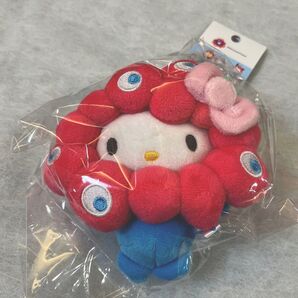 新品未開封 EXPO2025 大阪関西万博 サンリオキャラクターズ ミャクミャクなりきり ぬいぐるみBCカラー ハローキティ