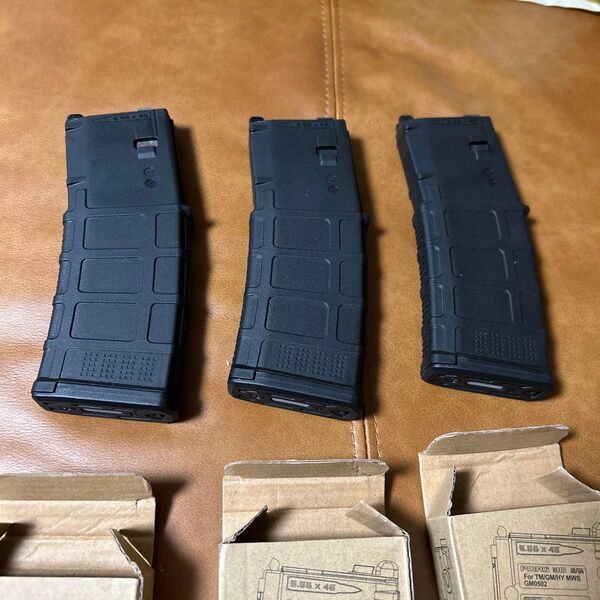3本セット Guns Modify PMAG GBB MWS用 EVO PMAG MAGPUL マガジン BK V3