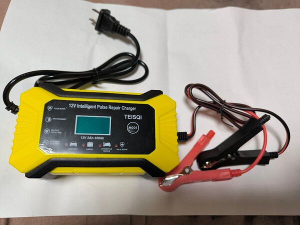 バッテリー充電器 12V 6A 自動車 パルス充電修復 全自動バッテリーチャージャー バイク 新品未使用品 在庫有りすぐ発送