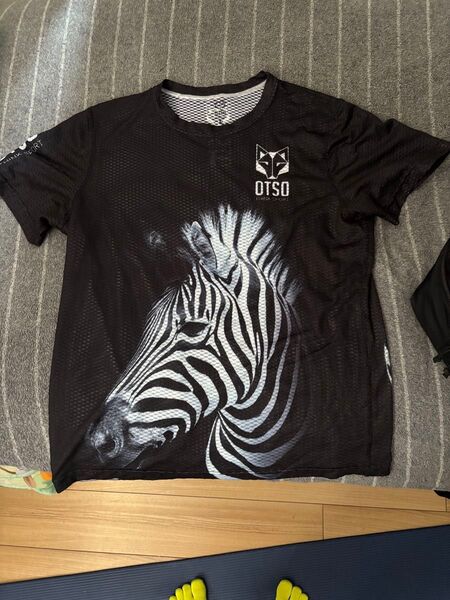 OTSO ゼブラプリント メッシュトップス Lサイズ 完売品 Tシャツ