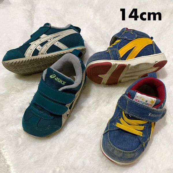 ベビースニーカー まとめ売り 14cm asics アイダホ かるりんぱ