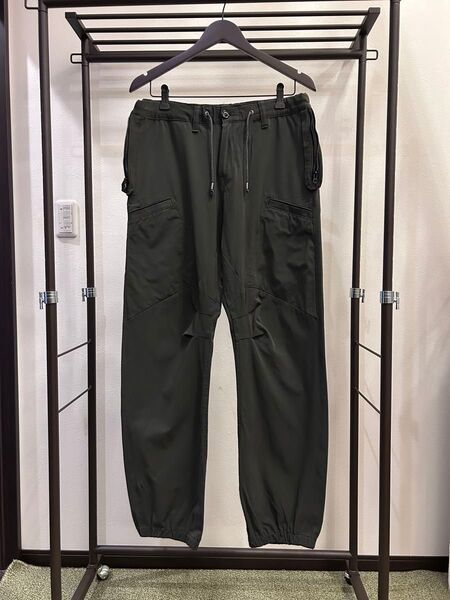 SLOWGUN スロウガン ワイドカーゴジョガーパンツ カーキ ダークグリーン カーゴパンツ L ワークパンツ